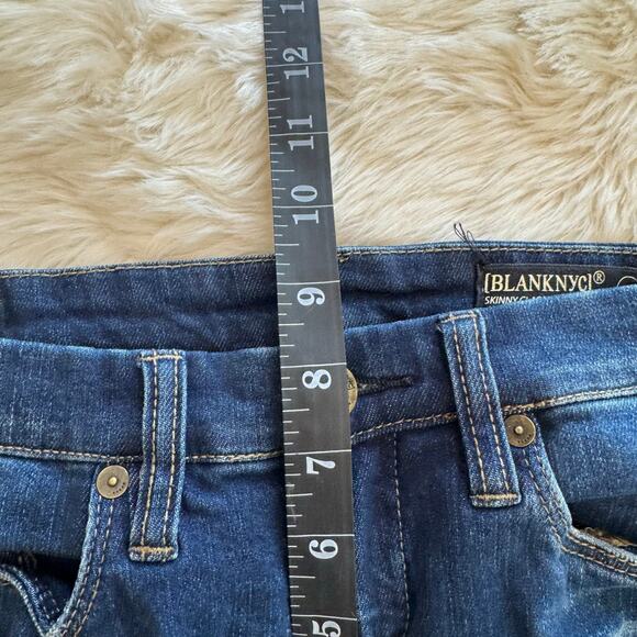 Blank NYC Blue Skinny Classique Distressed Skinny Denim Jeans 26 - Picture 12 of 14